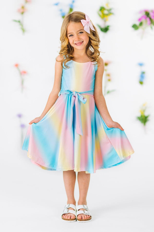 ombre pastel dress Primavera 4542 Pastel Ombre Sequin Prom Dress 18 / Multi