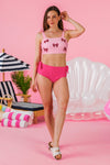 Mom & Me - Pink Sequin Bow Bikini | Sparkle in Pink