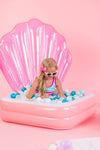 Mom & Me - Blue & Pink Stripe Bikini - Sparkle in Pink