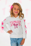 "Bestie" Pink Bow Hoodie