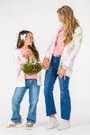 Mom & Me - Cozy Pastel Bunny Cardigan | Sparkle in Pink