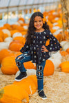 Skeleton Bones Denim Pant Set