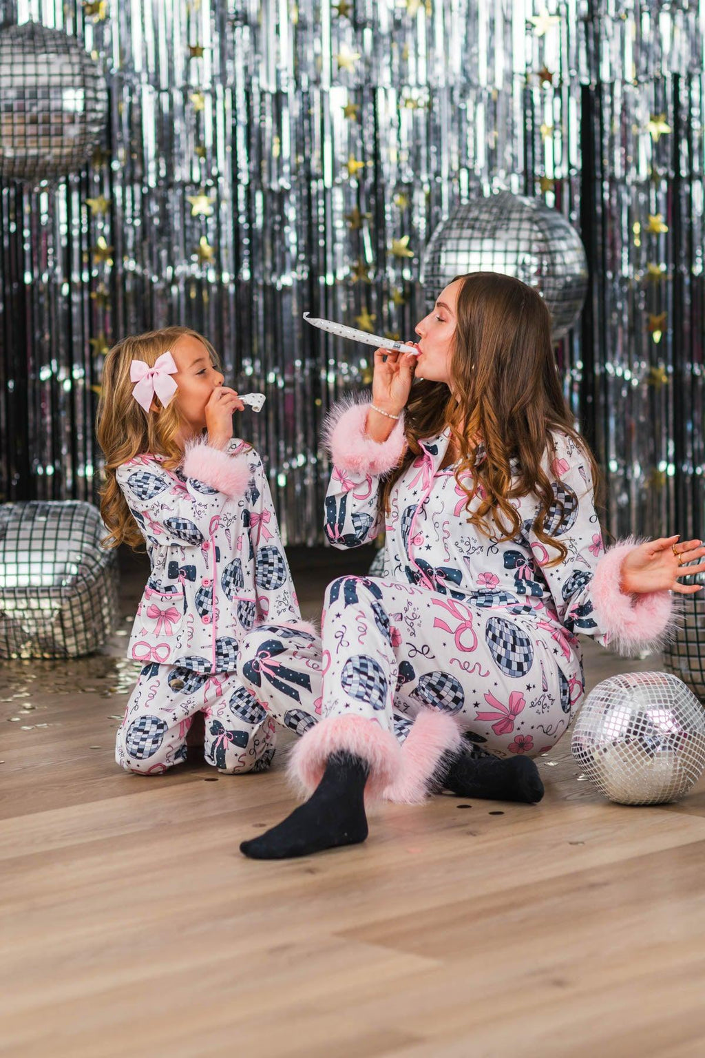 Mom & Me - Fuzzy Disco Pajamas