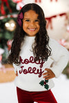 "Holly Jolly" Velvet Bell Bottom Set