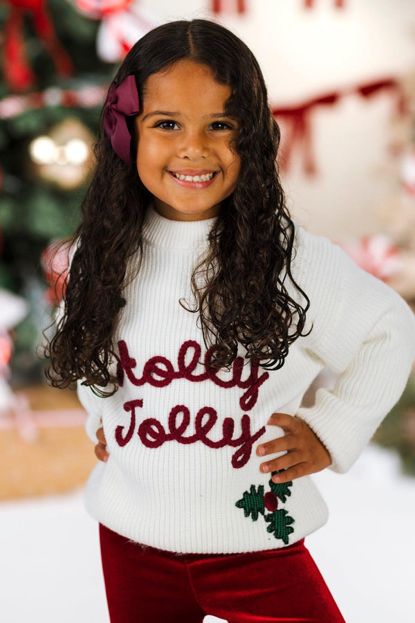 "Holly Jolly" Velvet Bell Bottom Set