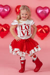 "Love, All Day Every Day" Tutu Skirt Set | Sparkle in Pink
