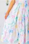 Mom & Me - Pastel Bows Ruffle Dress | Sparkle in Pink