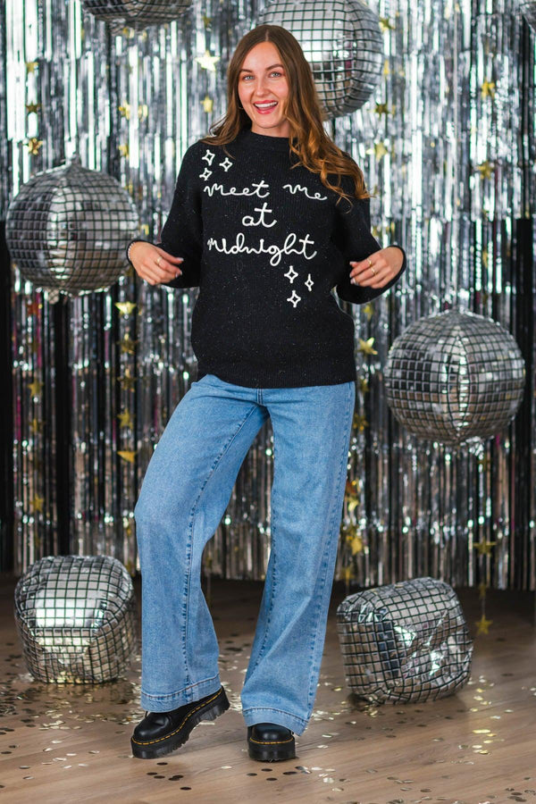 Mom & Me - "Meet Me At Midnight" Knit Sweater