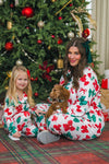 Mom & Me - Red & Green Bow Pajamas