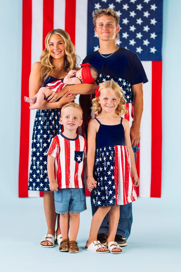 American Flag Matching Family Set | Sparkle in Pink
