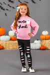 "You Go Ghoul" Pink Sweater Legging Set | Sparkle in Pink