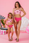 Mom & Me - Pink Sequin Bow Bikini | Sparkle in Pink