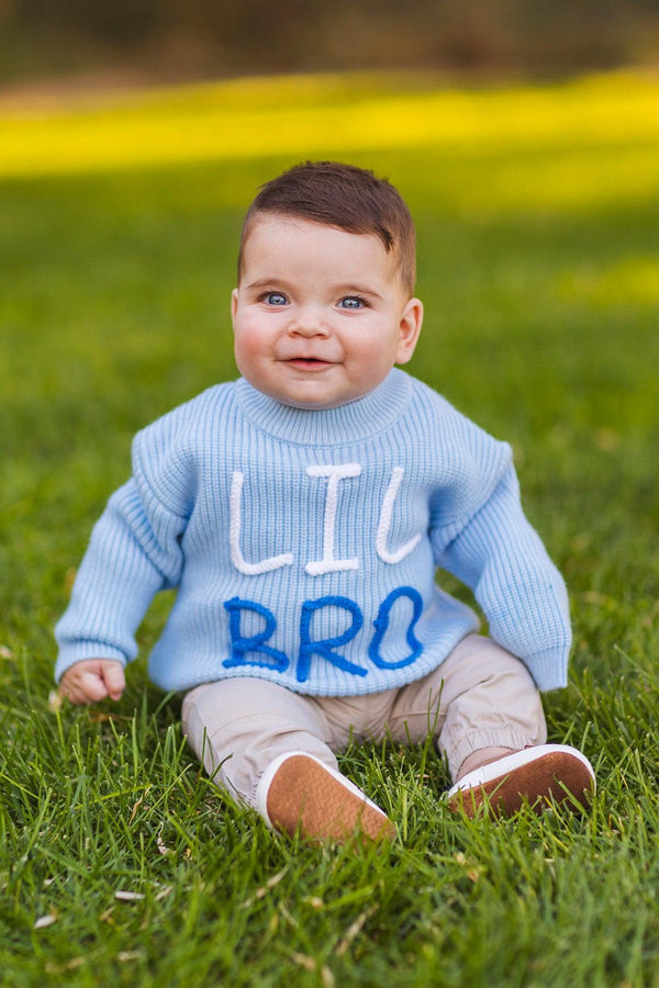 "Big Sis, Lil Sis, Big Bro, Lil Bro" Knit Sweater