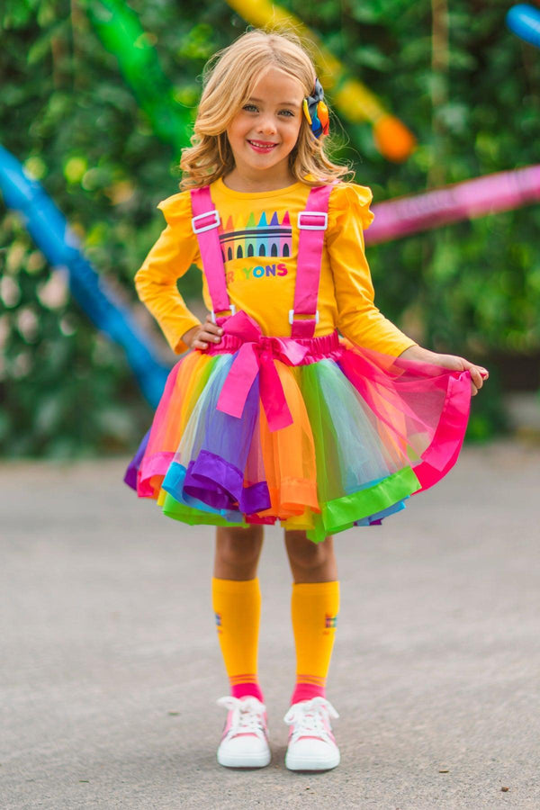 "Crayons" Tutu Suspender Skirt Costume Set