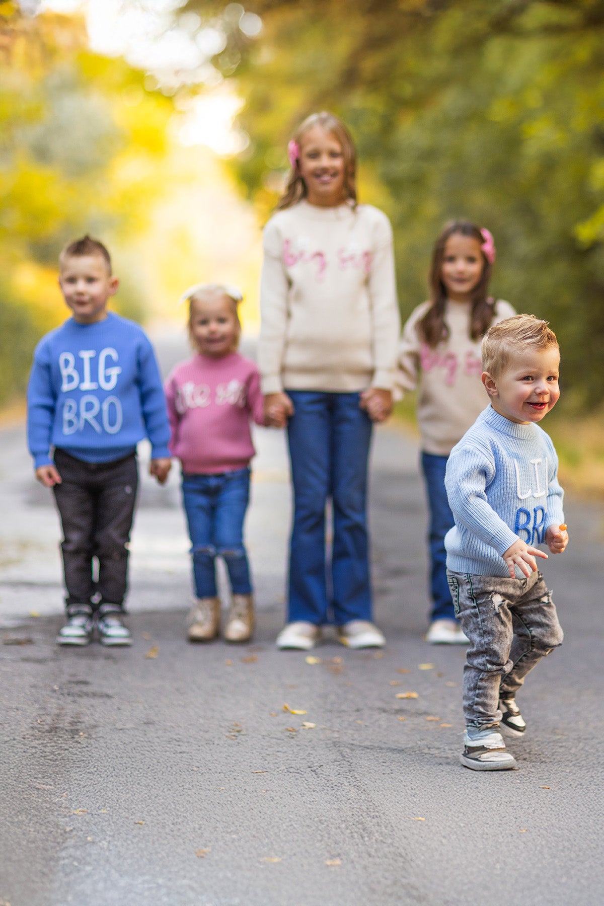 Dear Sisterhood　Wallpaper Combi knit Big Sis, Lil Sis, Big Bro, Lil Bro