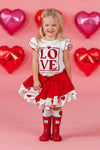 "Love, All Day Every Day" Tutu Skirt Set | Sparkle in Pink