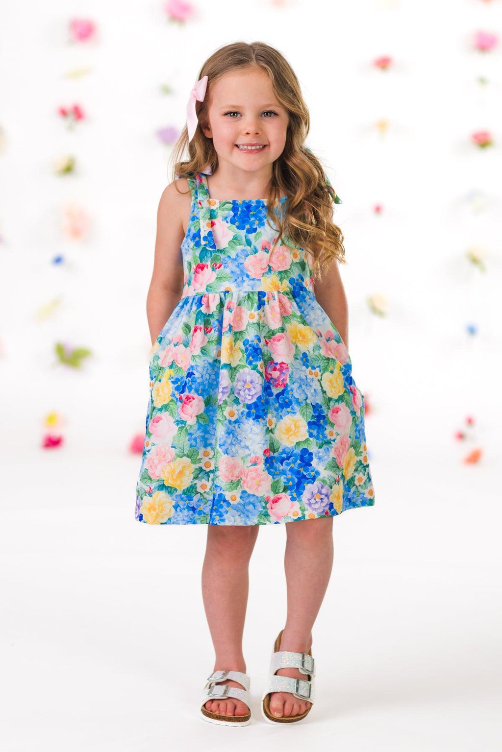 Mom & Me - Floral Watercolor Tank Dress | Sparkle in Pink
