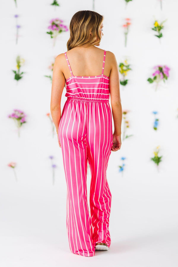Mom & Me - Stripe Jumpsuit | Sparkle in Pink