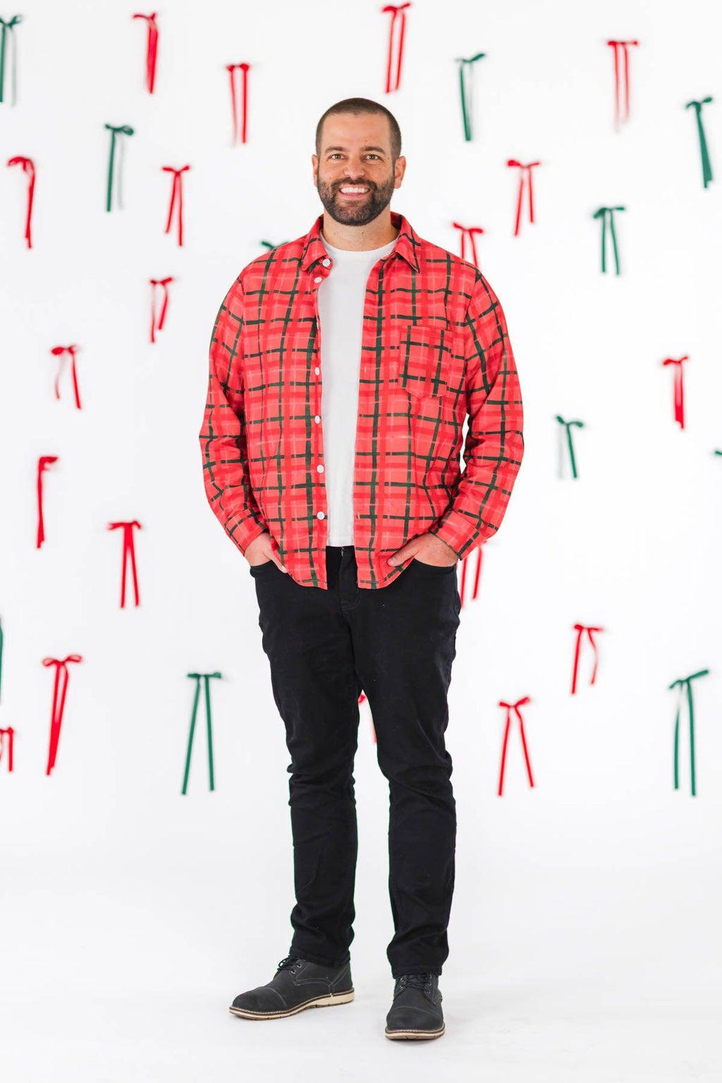 Family Red & Green Plaid Dresses & Tops