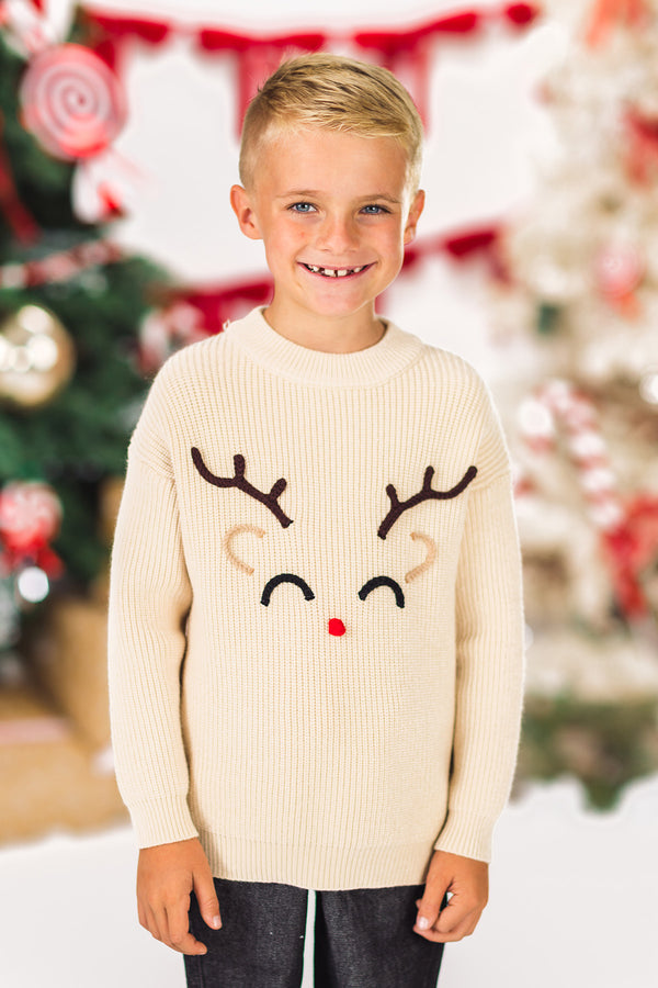 Reindeer Knit Sweater - Boy or Girl