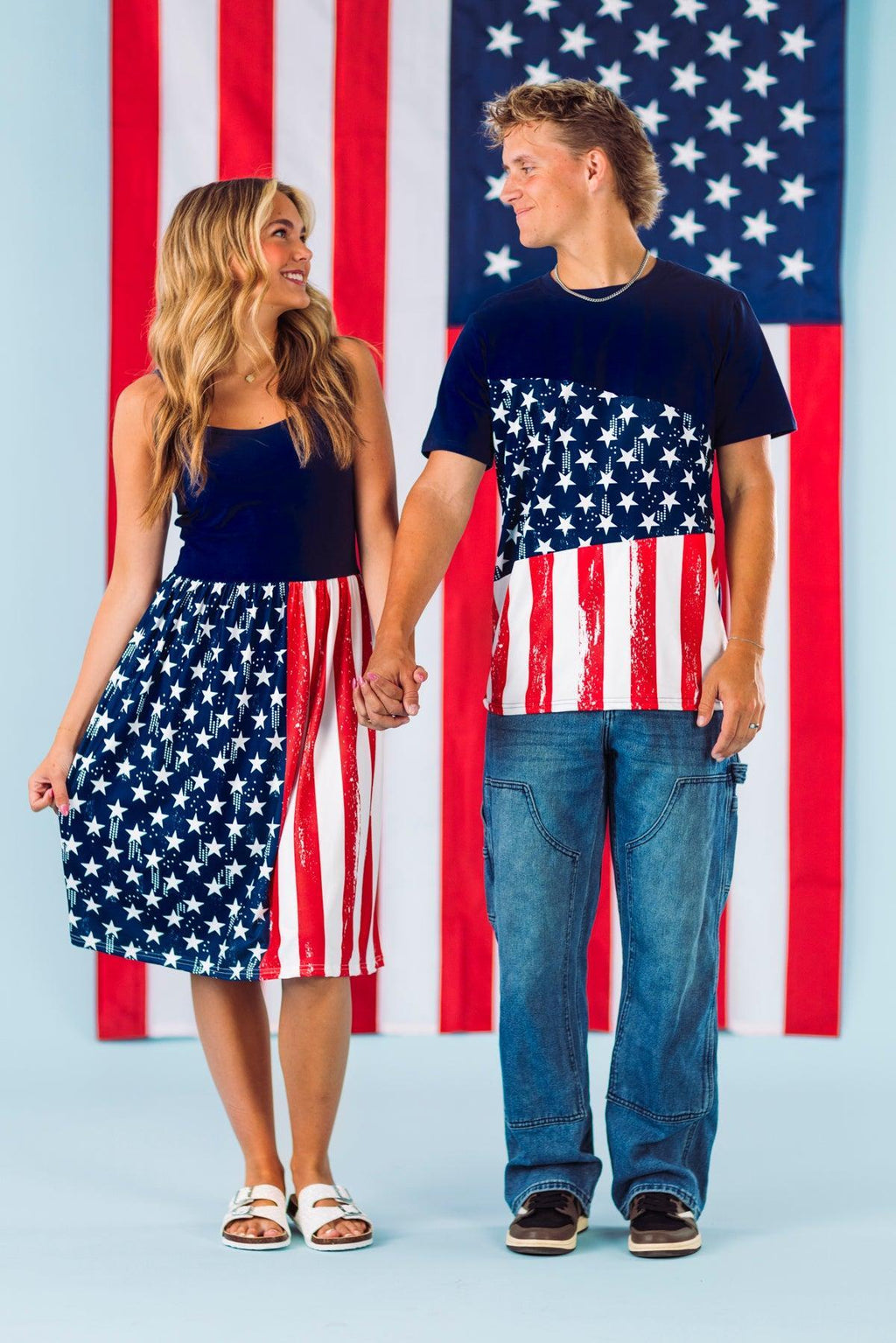 American Flag Matching Family Set | Sparkle in Pink