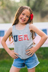 Mom & Me - "USA" Chenille Patch Tank Top | Sparkle in Pink