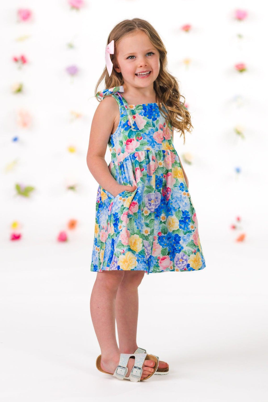 Mom & Me - Floral Watercolor Tank Dress | Sparkle in Pink