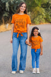 Mom & Me - "Meet Me at the Pumpkin Patch" Tie Top | Sparkle in Pink