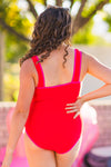 Mom & Me - Red Bow One Piece Swimsuit