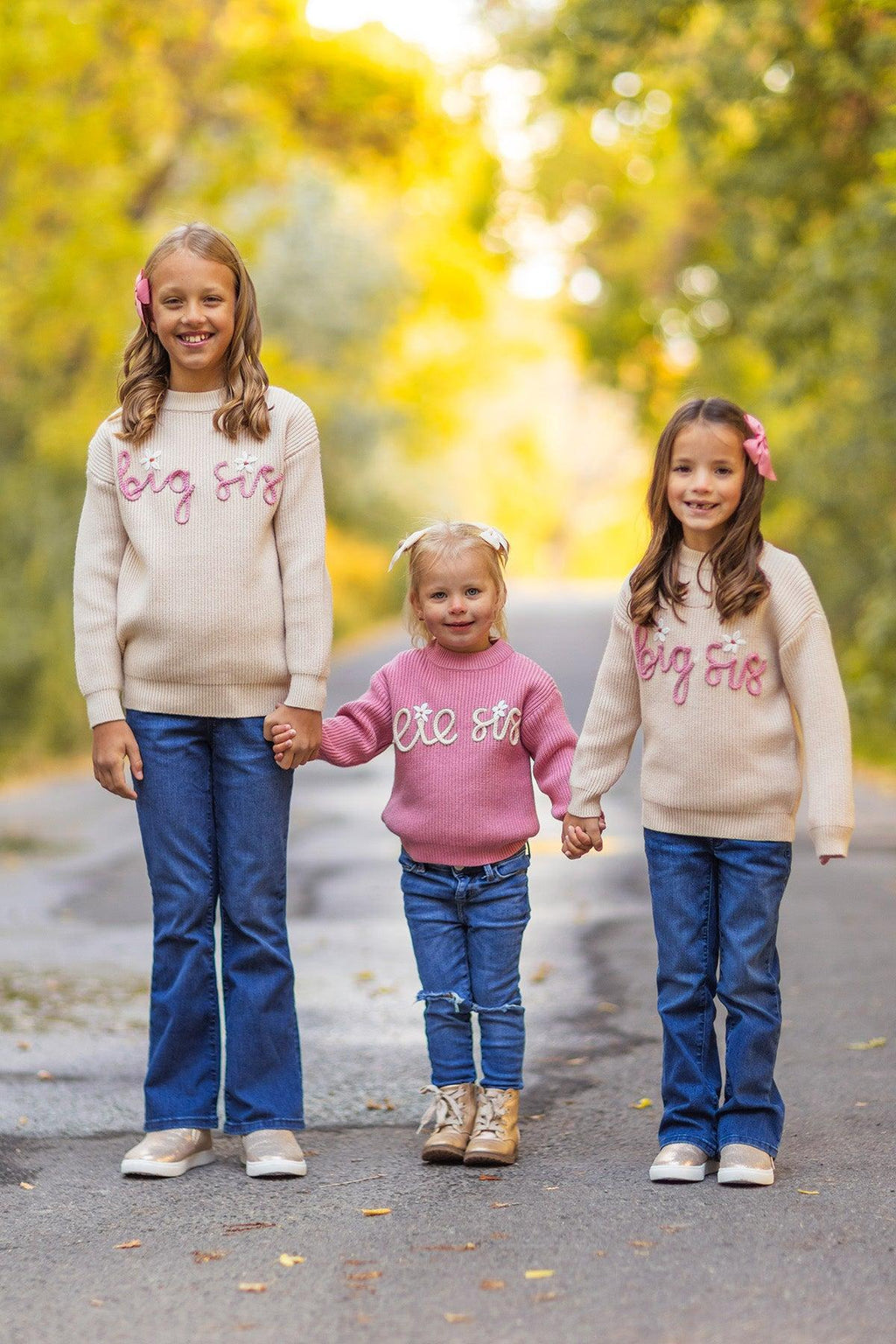 "Big Sis, Lil Sis, Big Bro, Lil Bro" Knit Sweater
