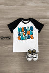 "Hello Preschool - Fifth Grade" Black & White Top - Sparkle in Pink