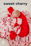 Bamboo Sweet Cherry Onesie | Sparkle in Pink