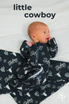 Bamboo "Little Cowboy" Onesie | Sparkle in Pink