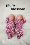 Bamboo Plum Blossom Ruffle Onesie | Sparkle in Pink