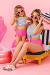 Mom & Me - Hot Pink Stripe Bikini | Sparkle in Pink