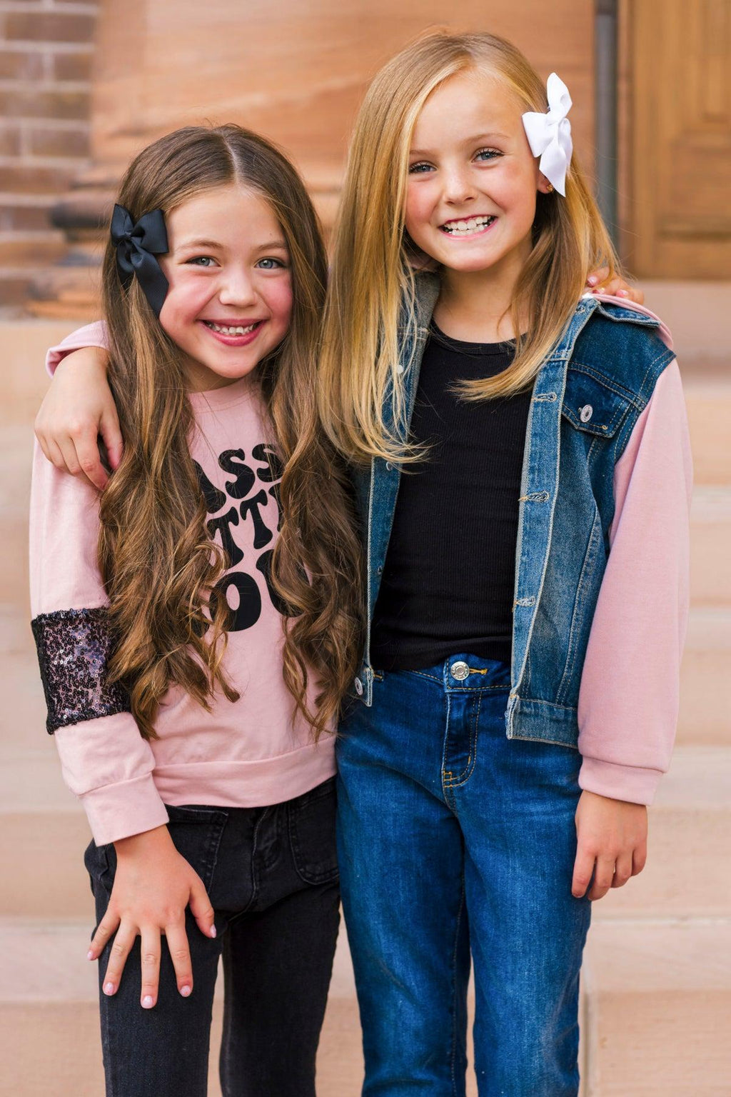 Pink Denim Hoodie Jacket | Sparkle in Pink