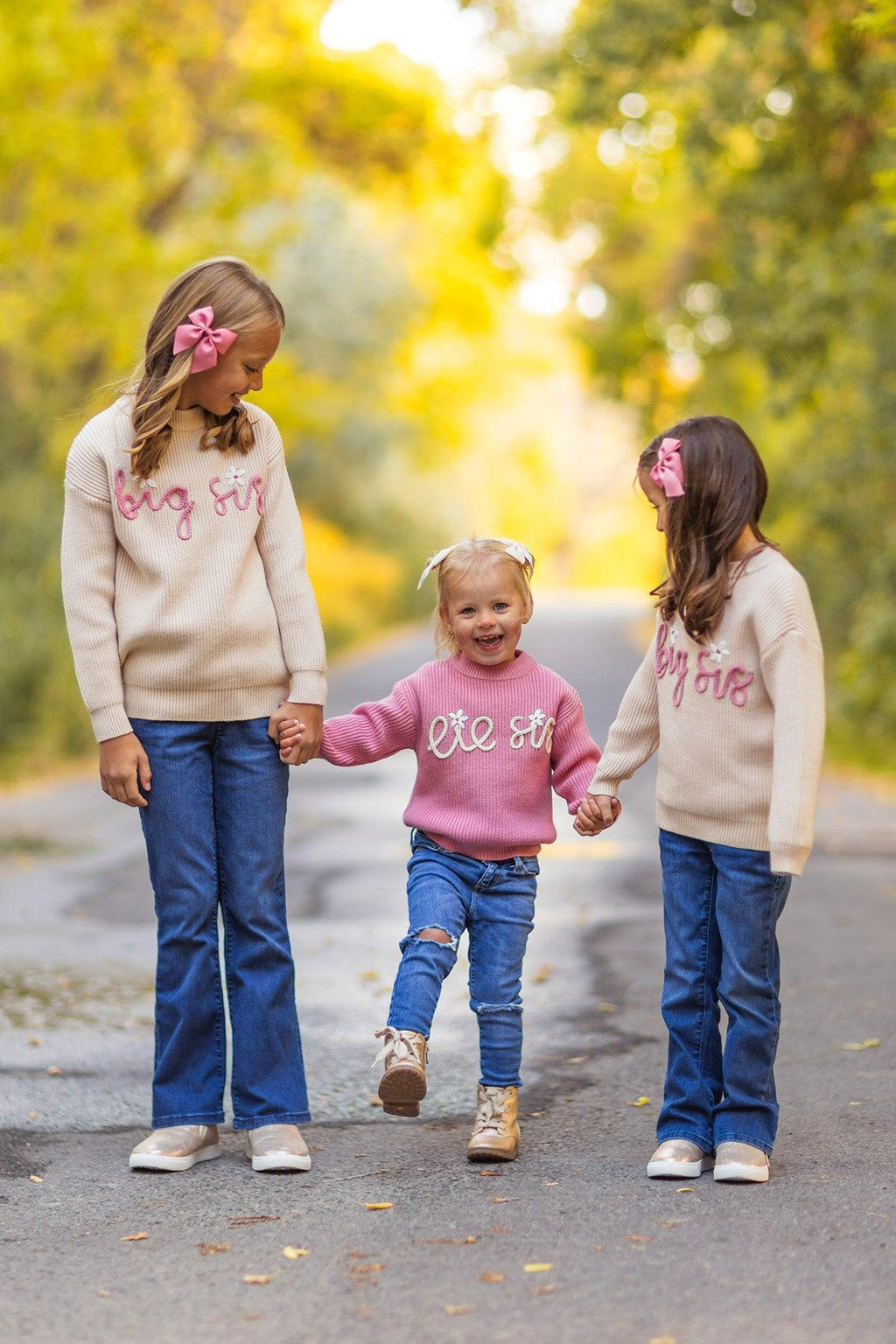 "Big Sis, Lil Sis, Big Bro, Lil Bro" Knit Sweater