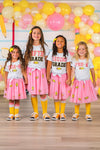 "Pre-K - 6th Grade" Pink Pencil Tutu Skirt Set | Sparkle in Pink