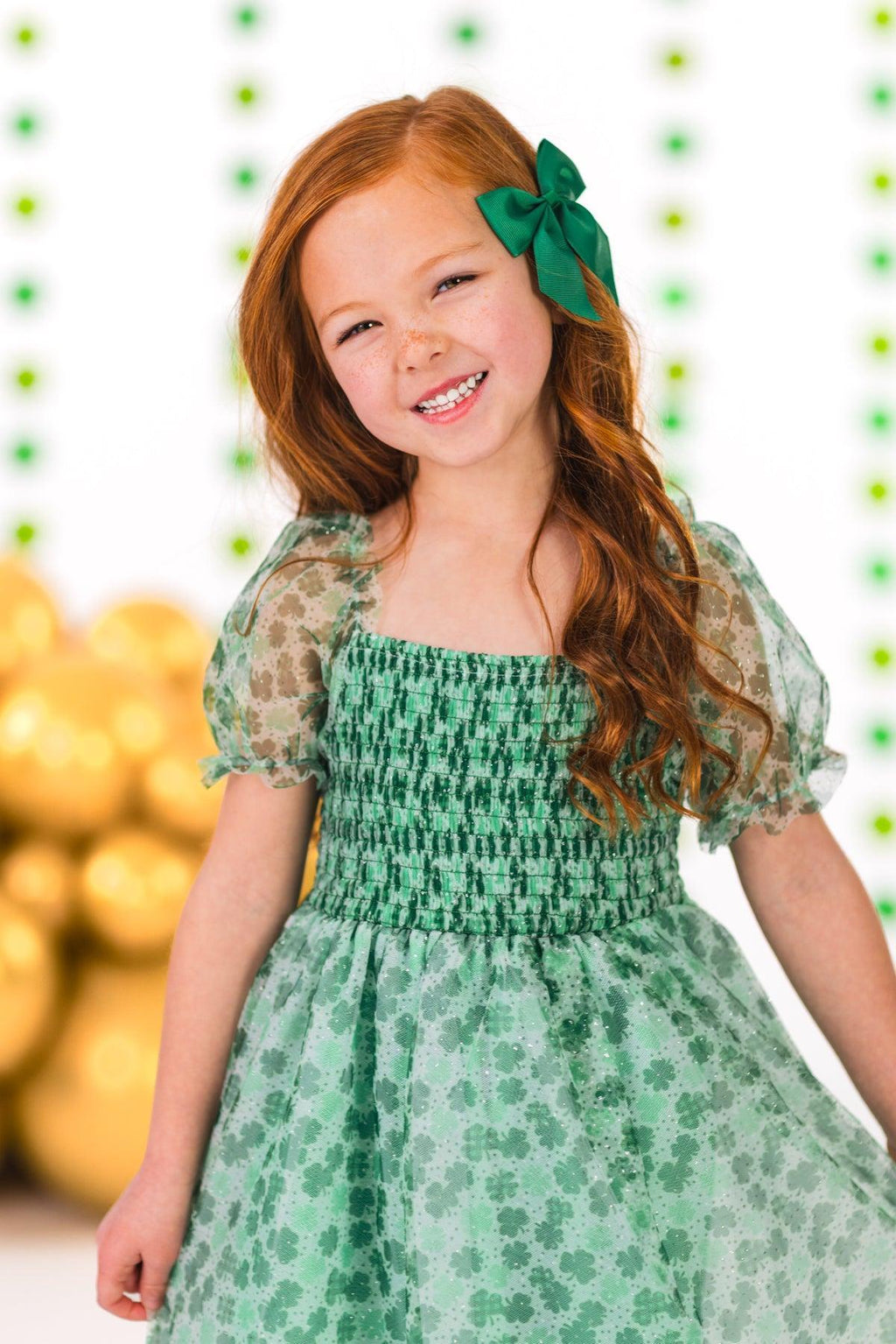 Shamrock Tulle Glitter Dress | Sparkle in Pink