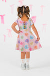 Pink Glitter Candy Hearts Dress