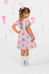 Pink Glitter Candy Hearts Dress
