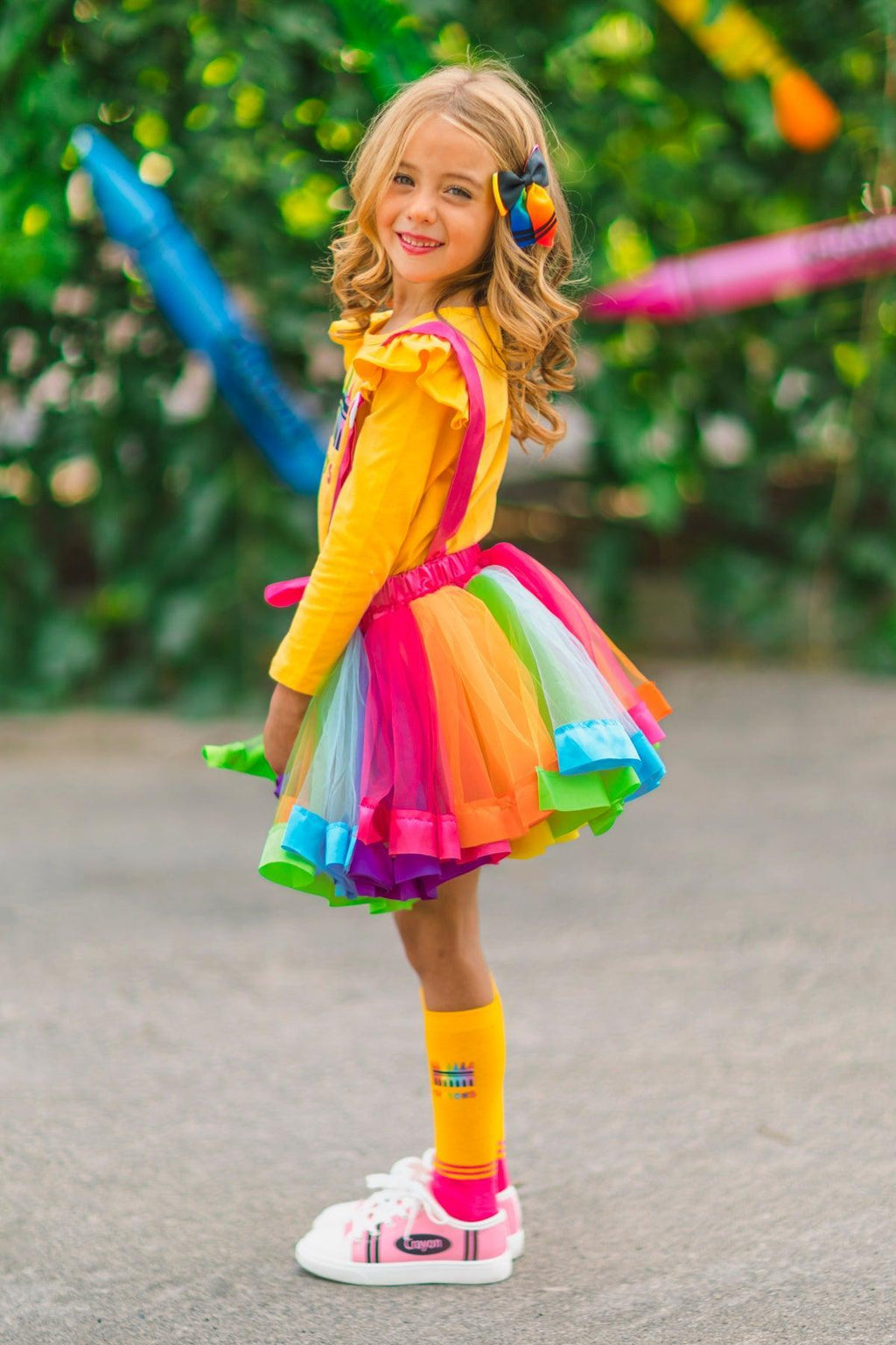"Crayons" Tutu Suspender Skirt Costume Set
