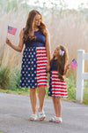 Mom & Me - American Flag Dress | Sparkle in Pink