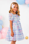 Mom & Me - Blue Gingham Bow Dress | Sparkle in Pink