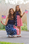 Mom & Me - American Flag Dress | Sparkle in Pink