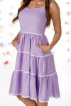 Mom & Me - Lavender Ribbon Ruffle Dress | Sparkle in Pink