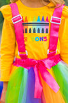 "Crayons" Tutu Suspender Skirt Costume Set