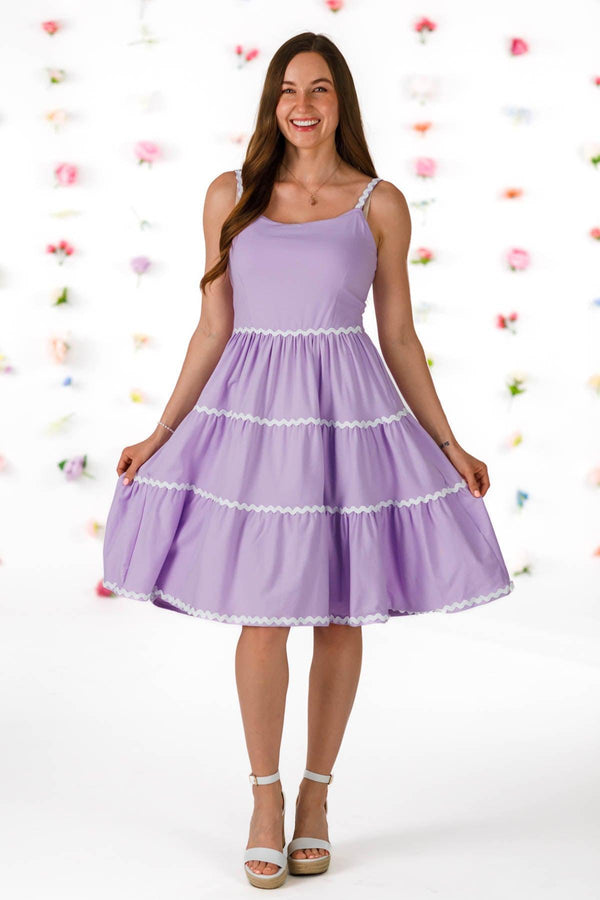 Mom & Me - Lavender Ribbon Ruffle Dress | Sparkle in Pink