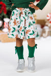 Holly Gingerbread Pearl Skirt Set