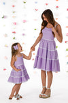 Mom & Me - Lavender Ribbon Ruffle Dress | Sparkle in Pink